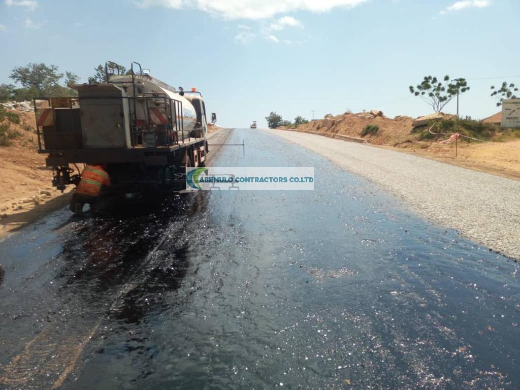 Surface dressing along Musoma-Makoko Road