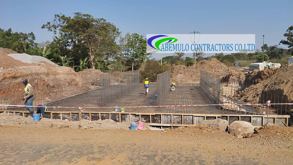 Construction of beam bridge and box culvert site at Mara Region